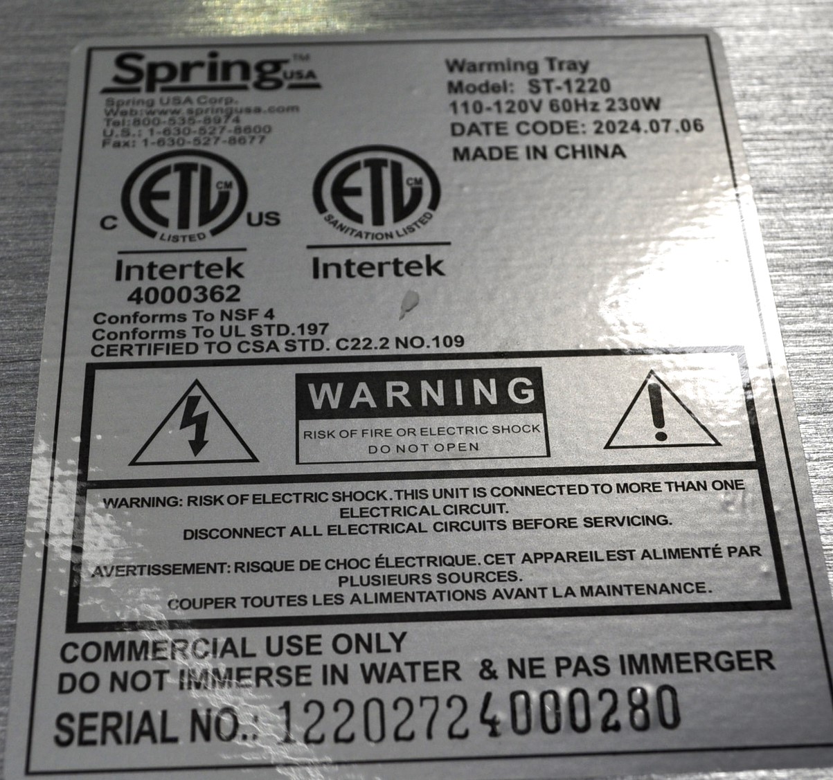 Spring USA ST-1220 - Item 265313