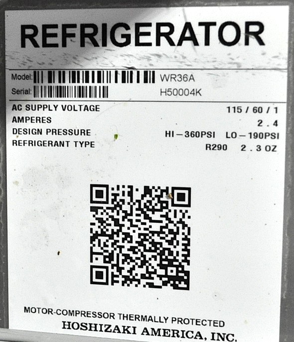 Hoshizaki WR36A - Item 265376