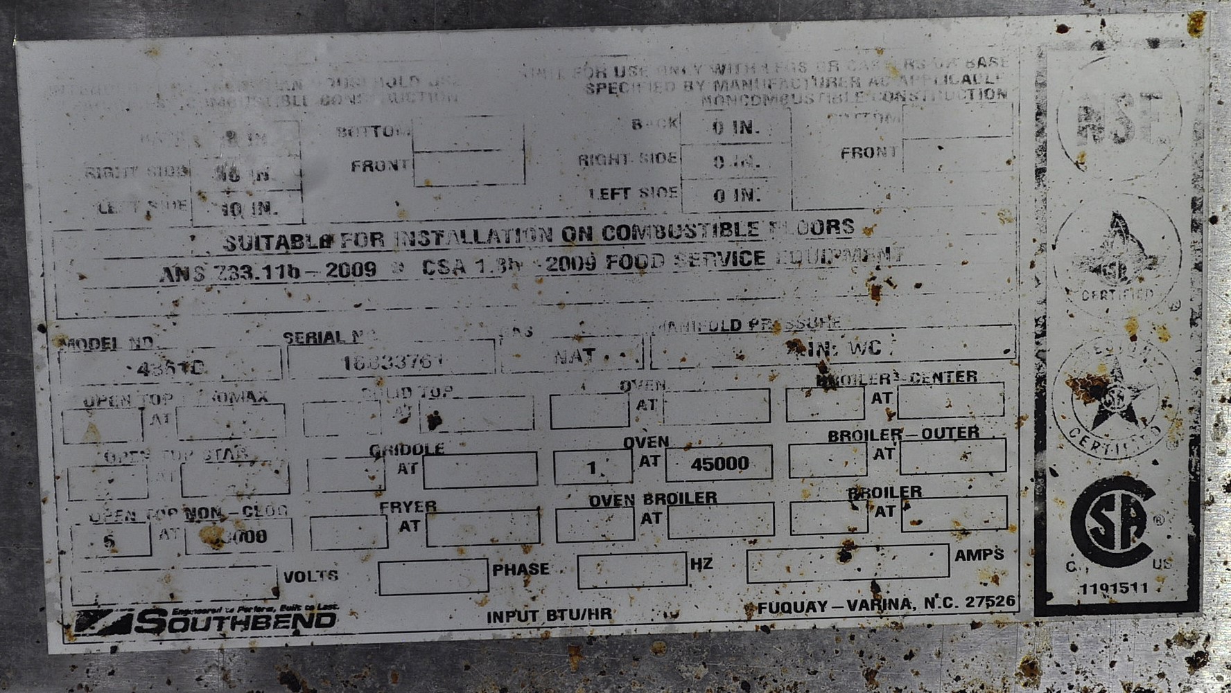 Southbend 4361D - Item 265383