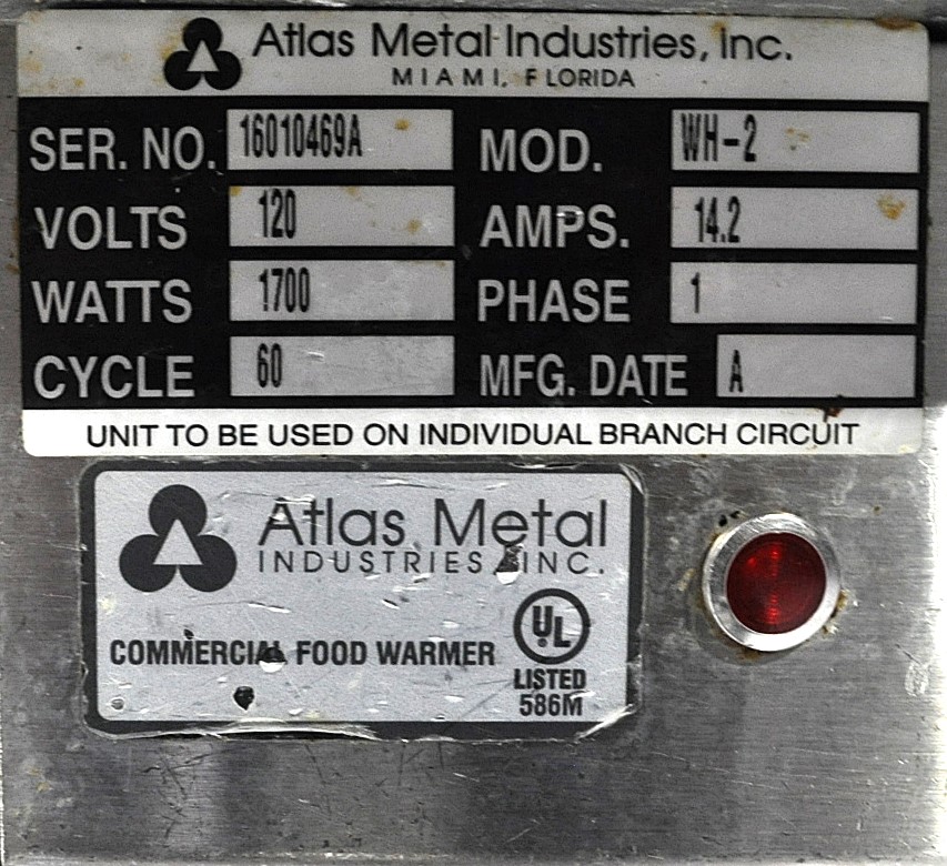 Atlas Metal Industries WH-2 - Item 265402