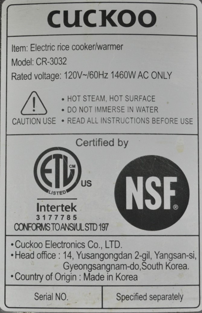 CR-3032 - Item 265413