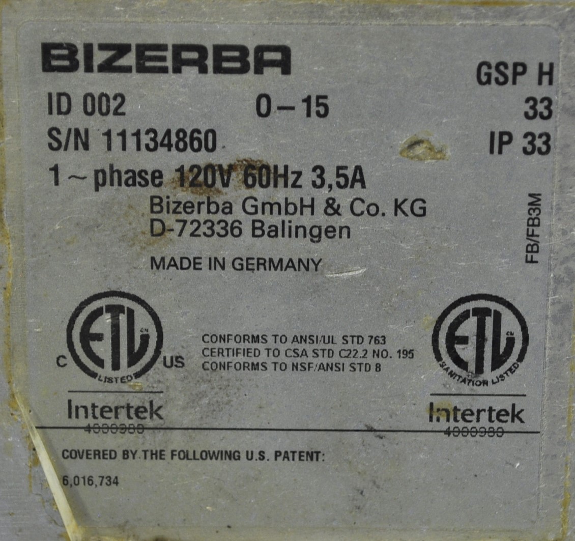 Bizerba GSP H - Item 265681