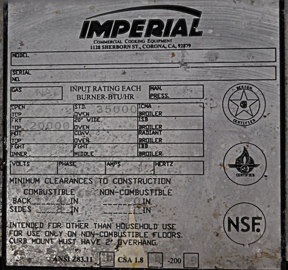 Imperial IR-G38T-XB-JM - Item 265683