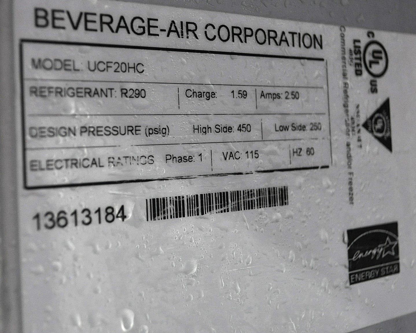Beverage Air UCF20H - Item 265926