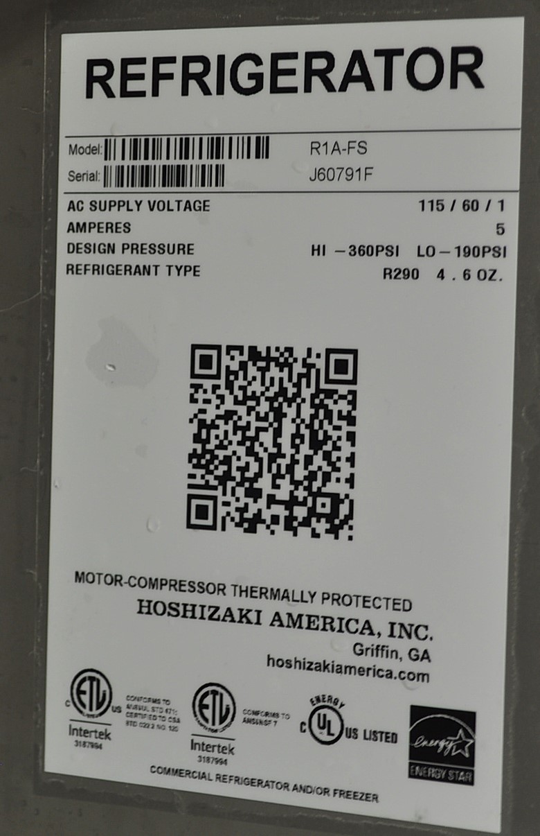 Hoshizaki R1A-FS - Item 266245