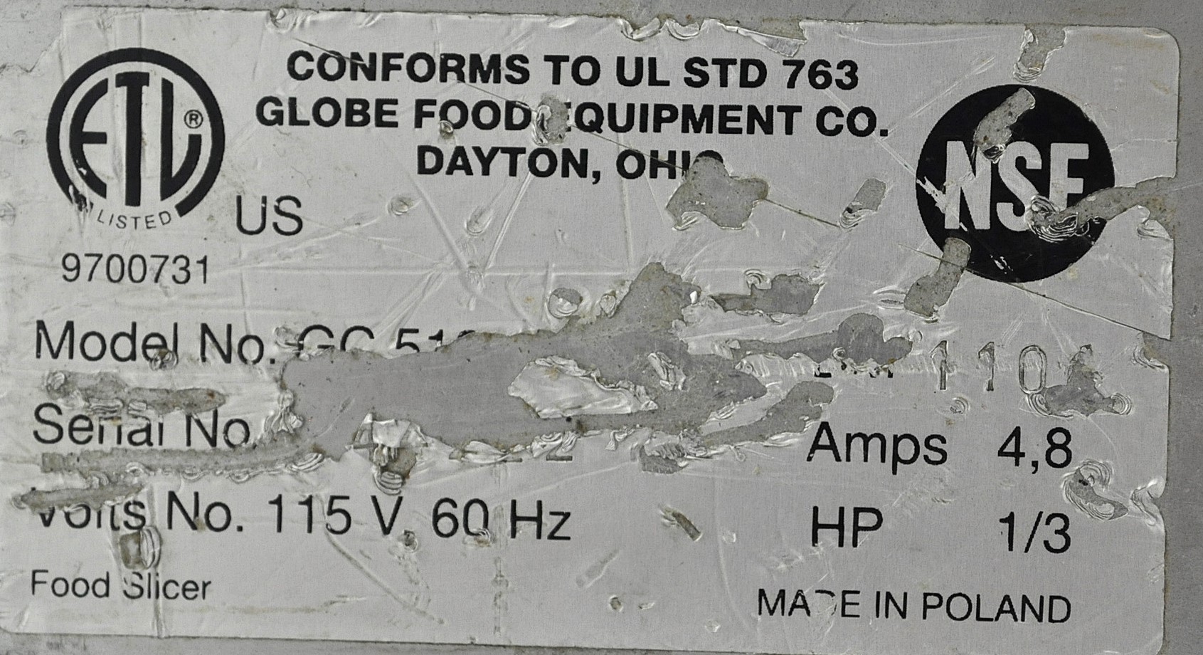 Globe GC512 - Item 266246