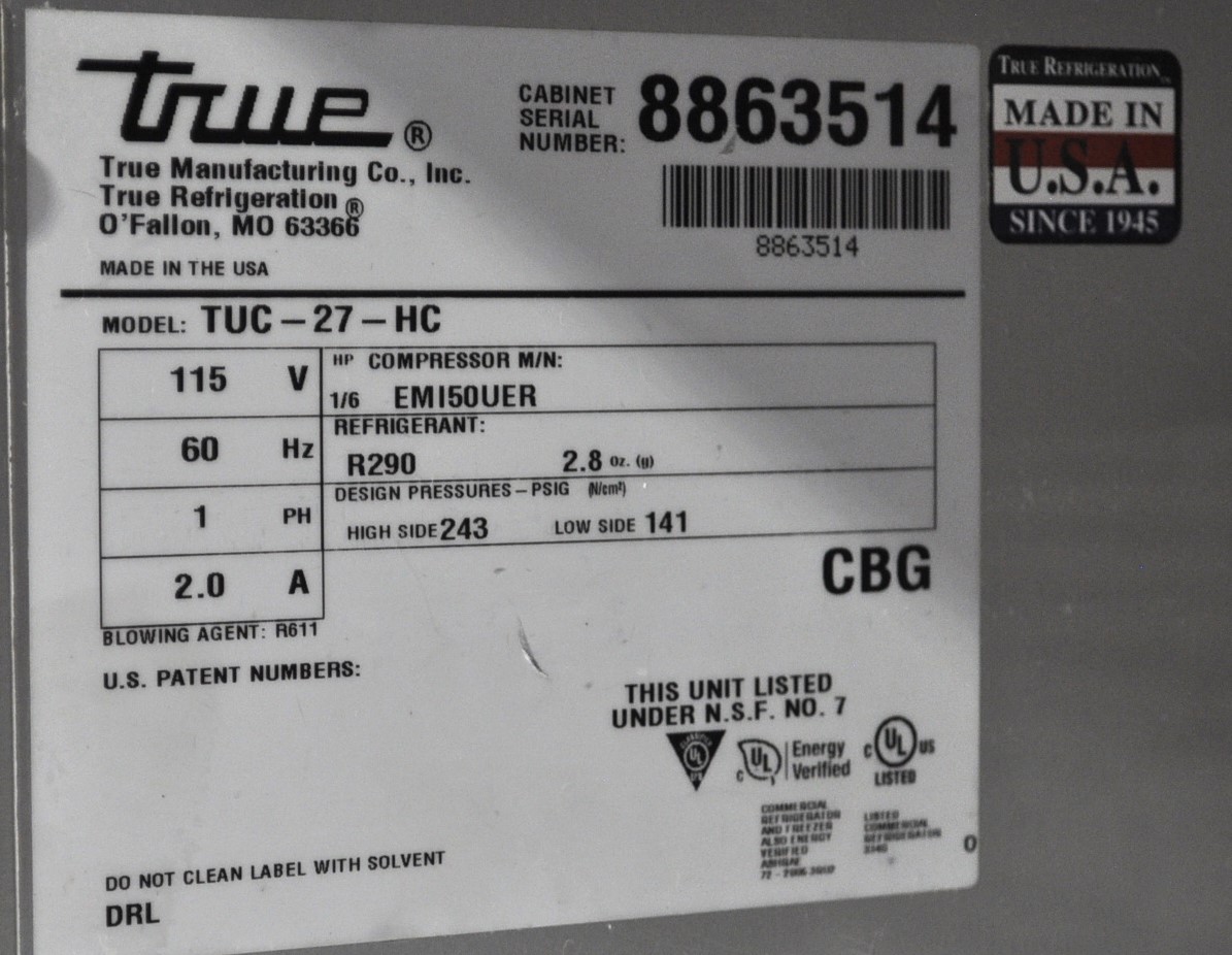 True TUC-27-HC - Item 266262