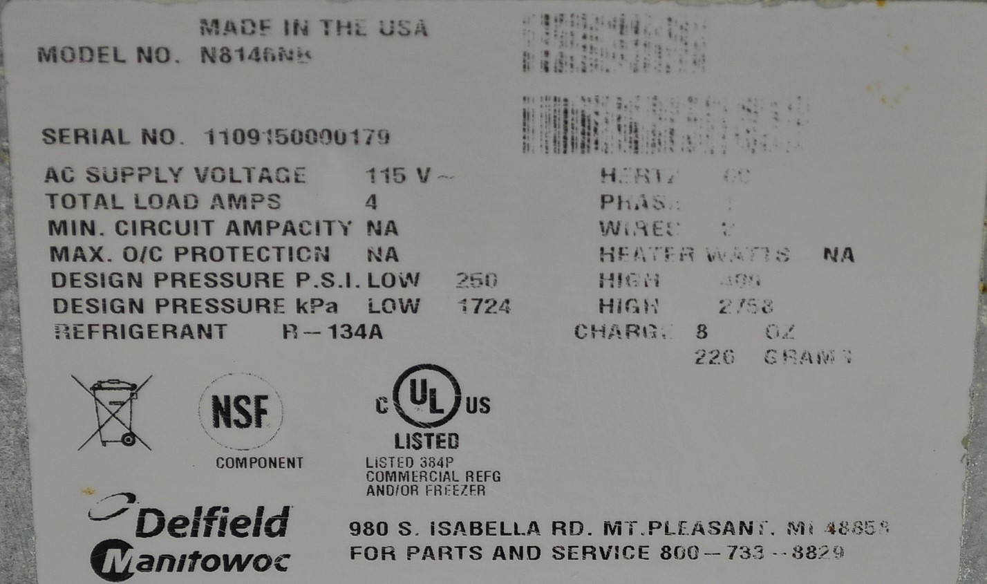 Delfield N8146NB - Item 266264