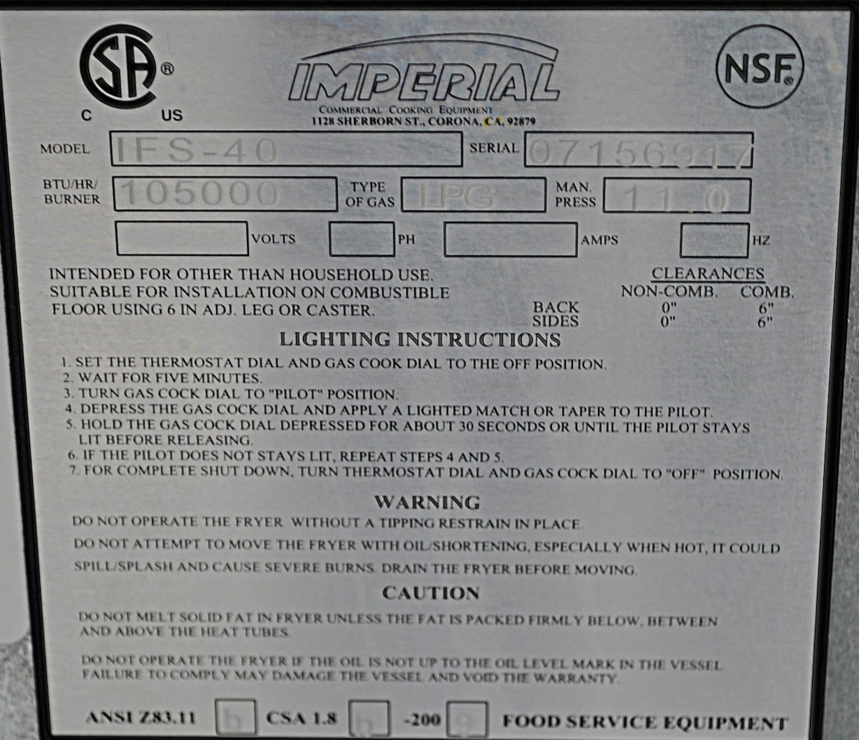 Imperial IFS-40 - Item 266314