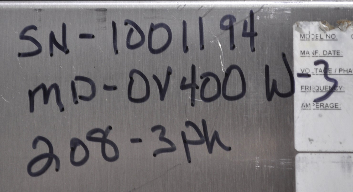 Hobart OV400W-3 - Item 266462