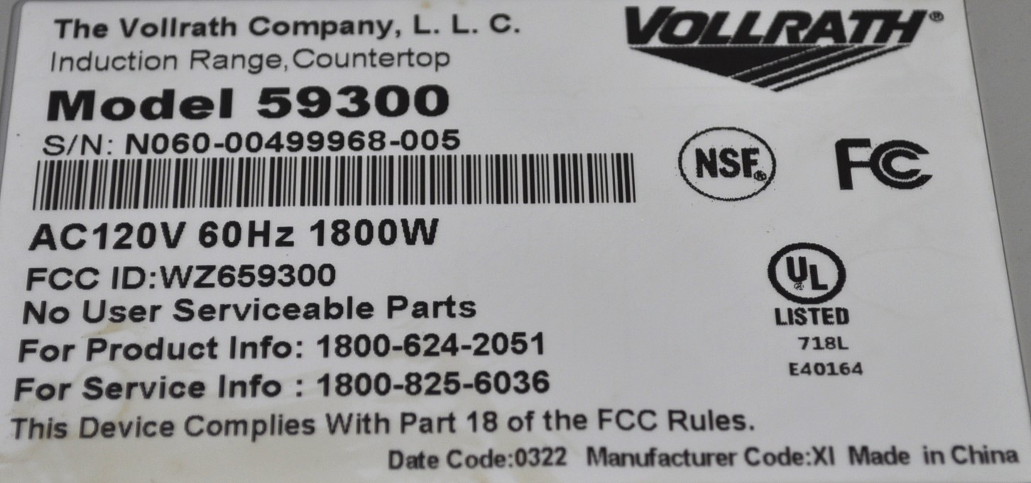 Vollrath 59300 - Item 266795