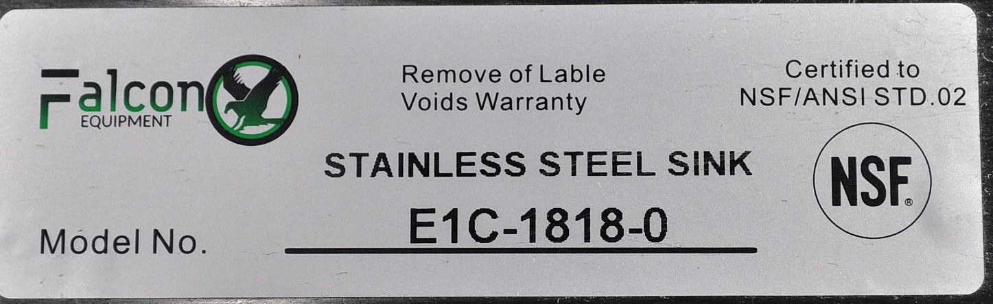 Falcon Food Service E1C-1818-0 - Item 266799
