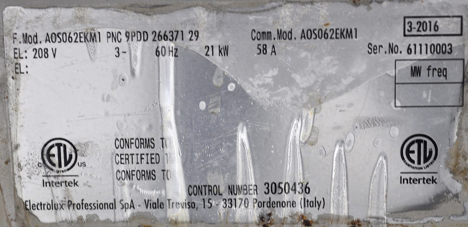 Electrolux AOS062EKM1 - Item 267024