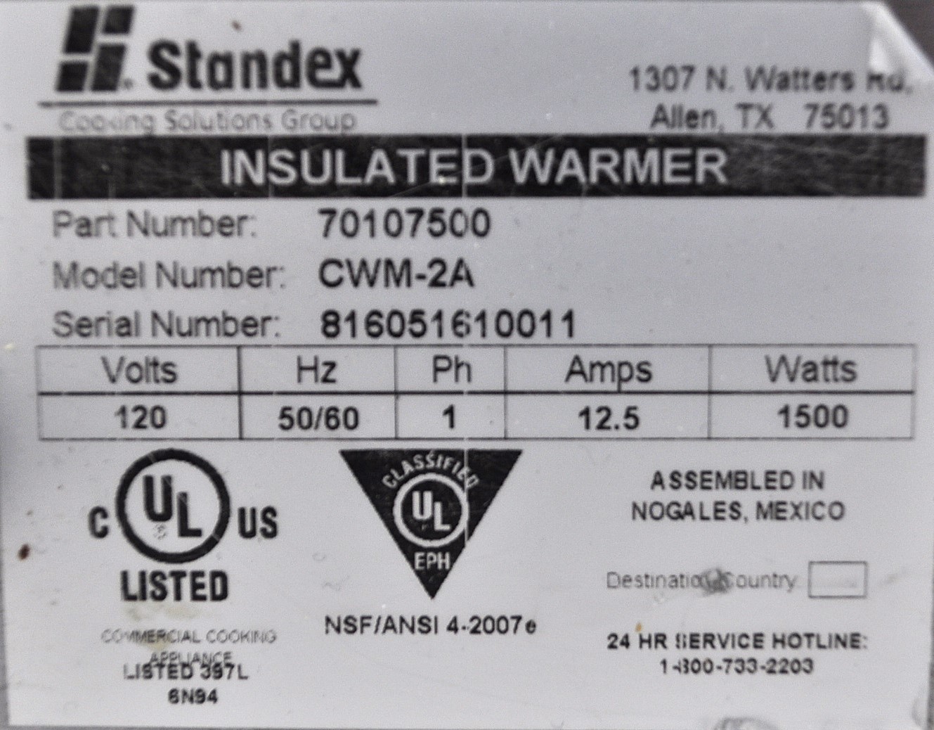 APW Wyott CWM-2A - Item 267043