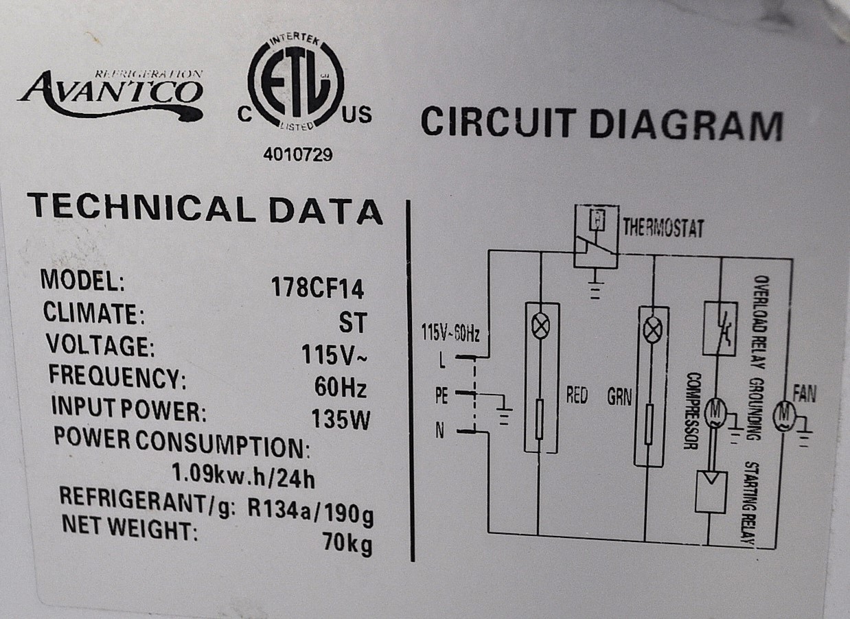 Avantco 178CF14 - Item 267054