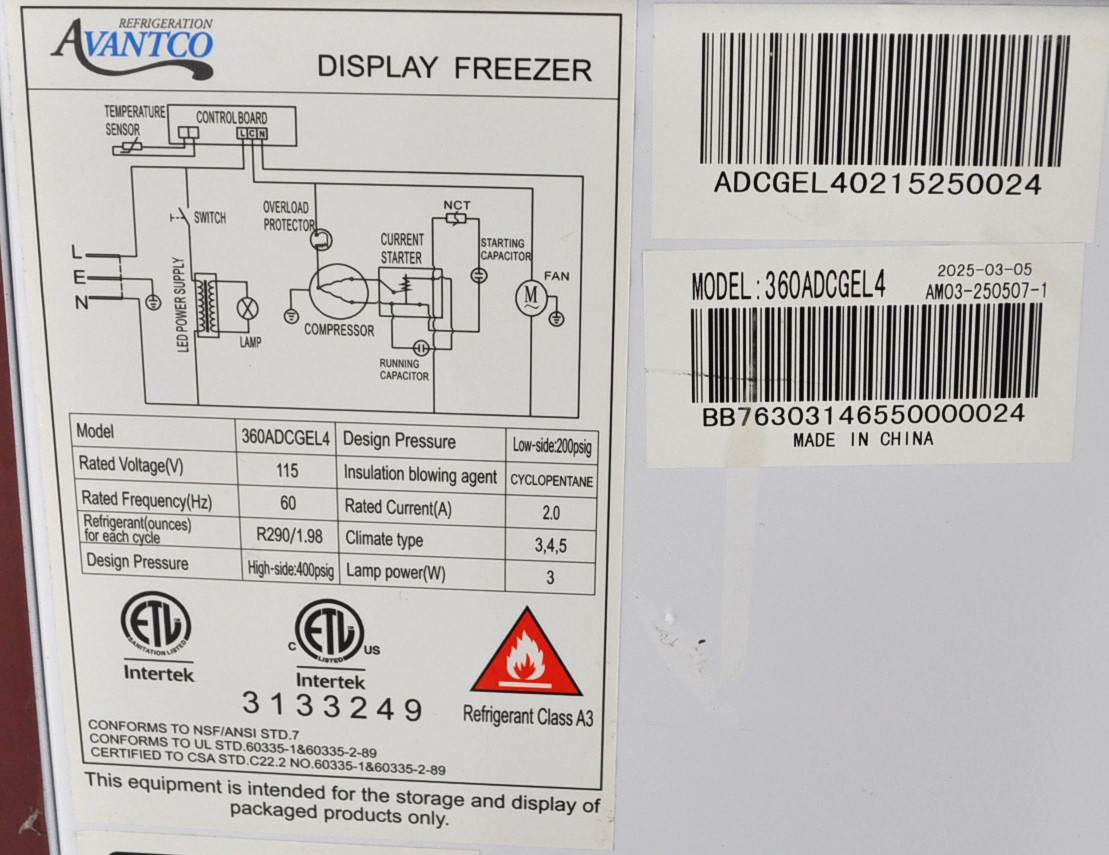 Avantco 360ADCGEL4 - Item 267085