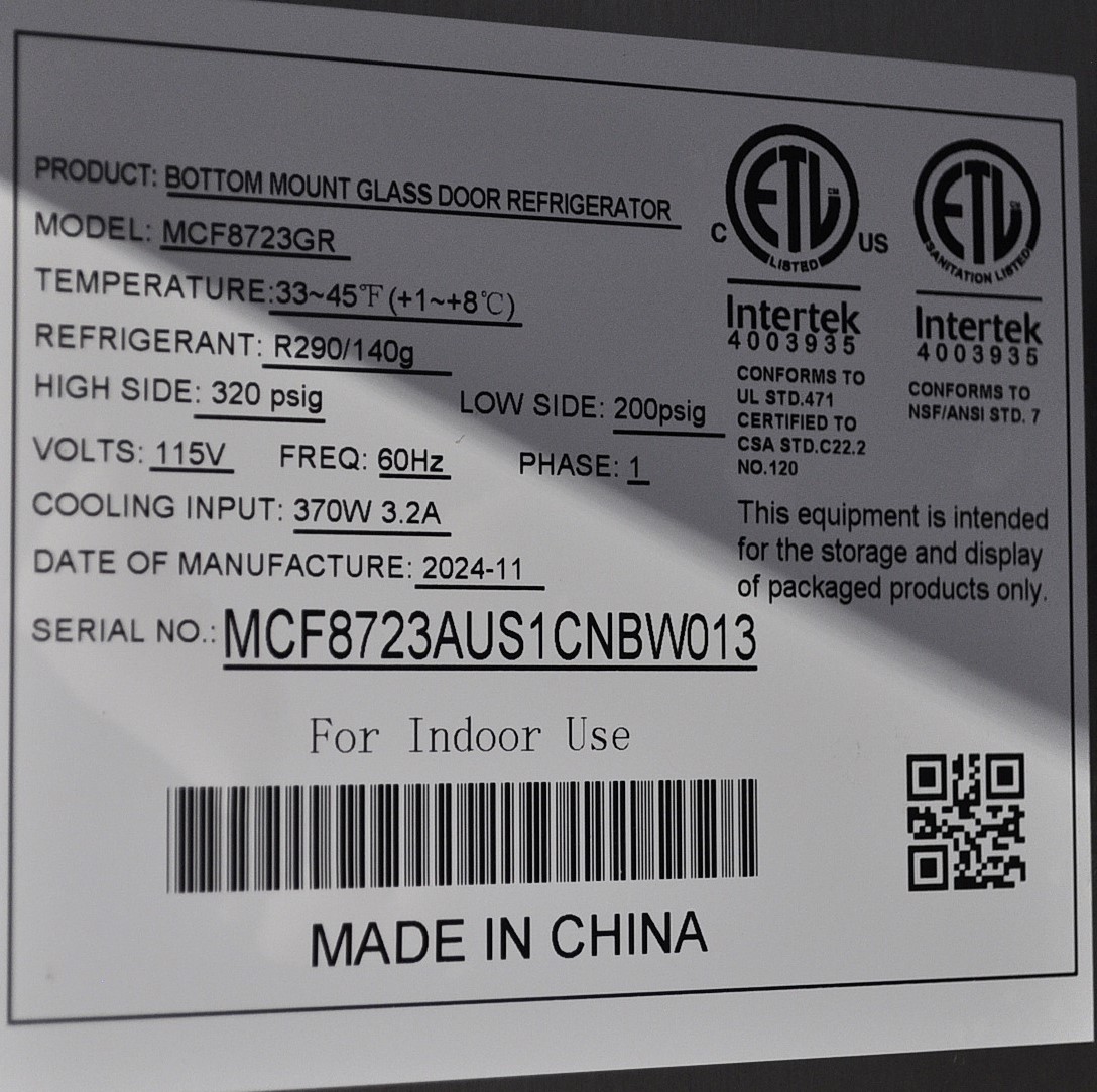 Atosa MCF8723GR - Item 267266