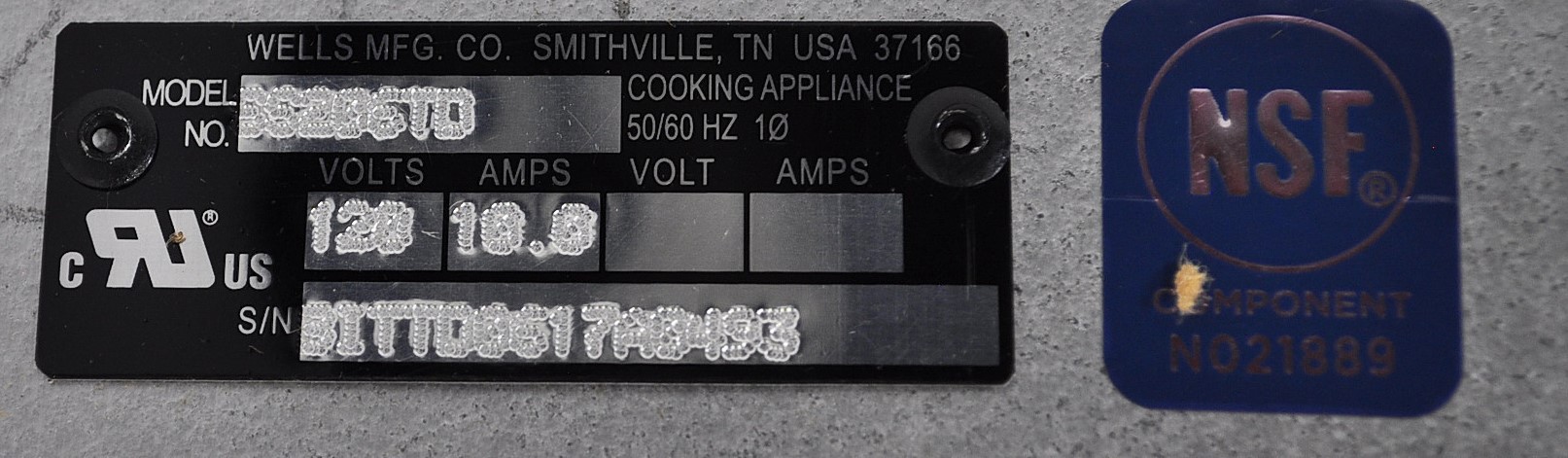 Wells SS-206TD - Item 267447