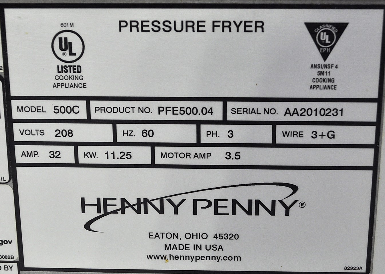 Henny Penny 500C - Item 267665