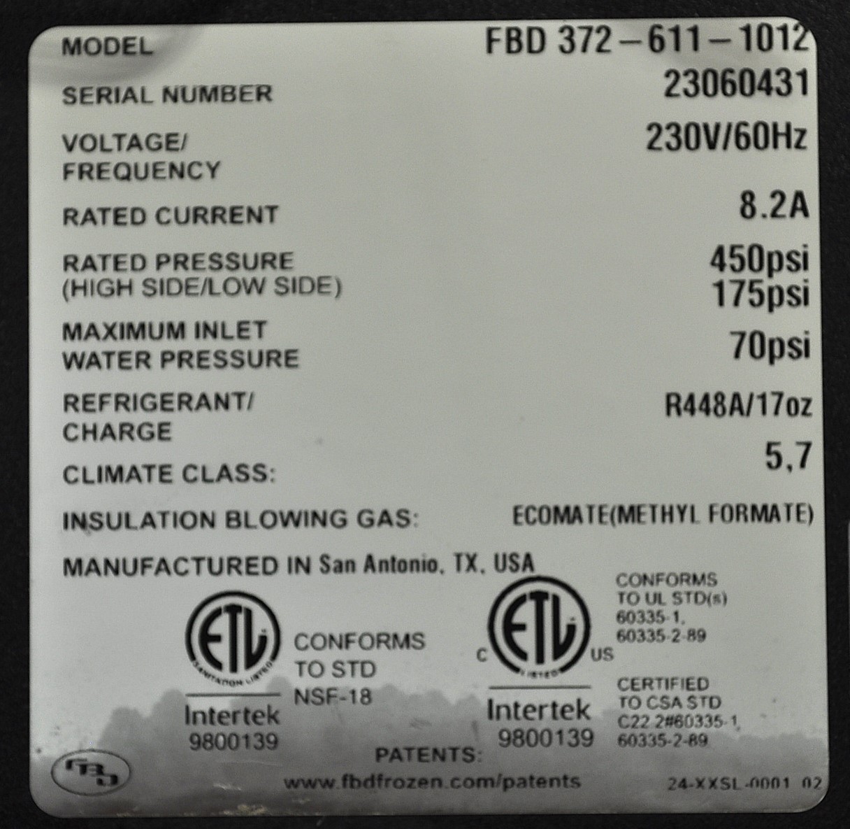 FBD 372-611-1012 - Item 267668