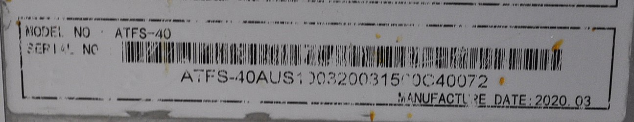 Atosa ATFS-40 - Item 268961