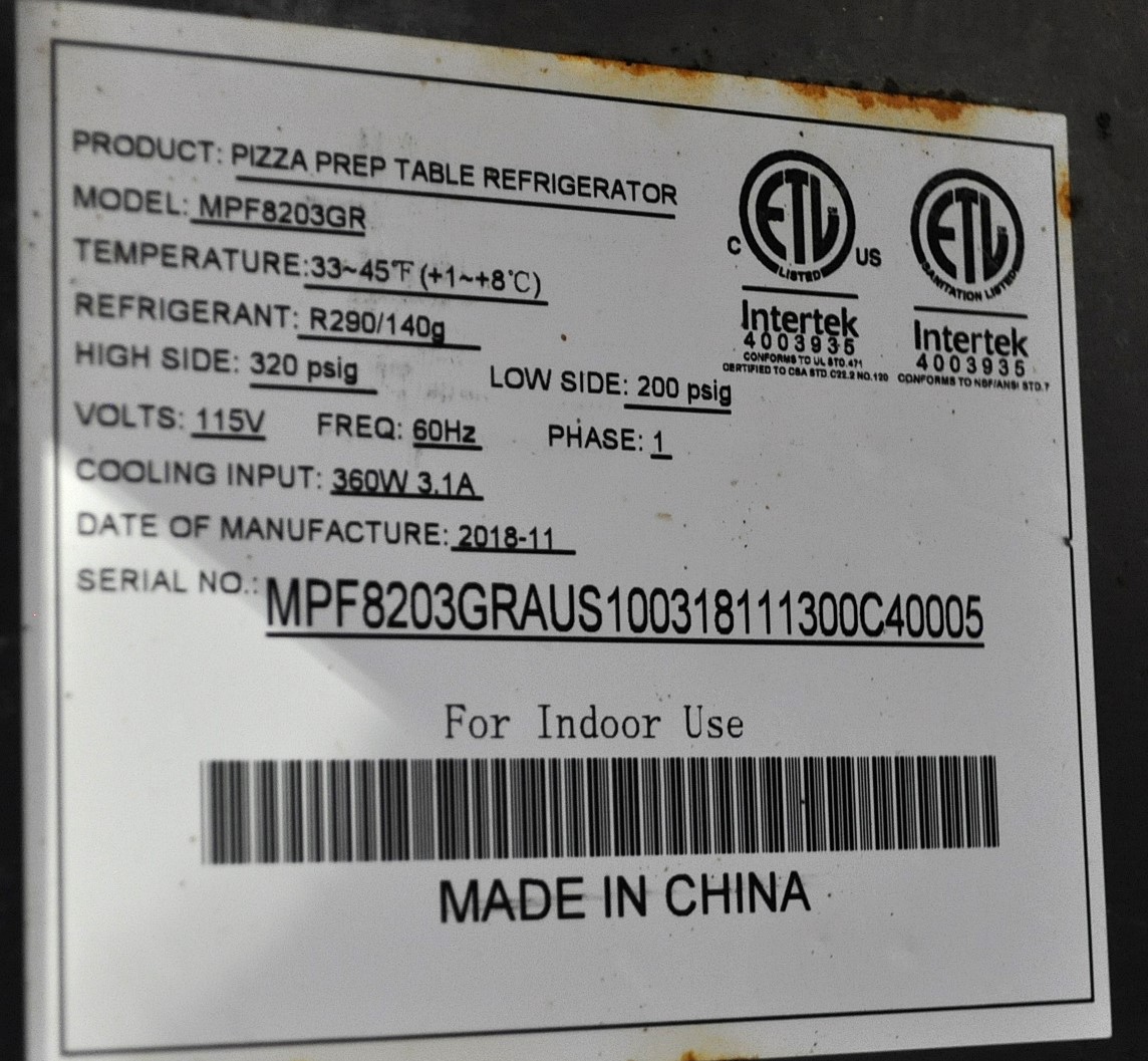 Atosa MPF8203 - Item 268966