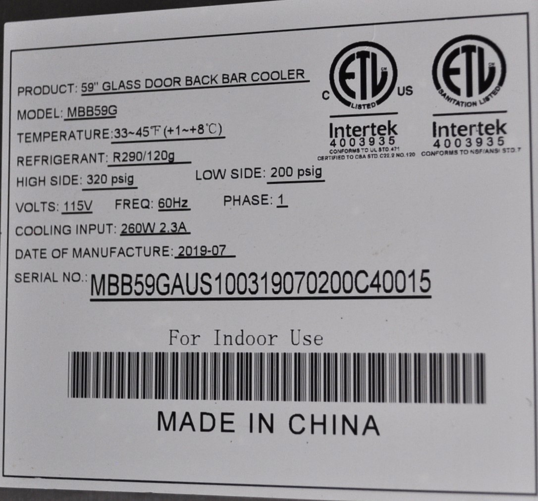 Atosa MBB59GAUS - Item 268973