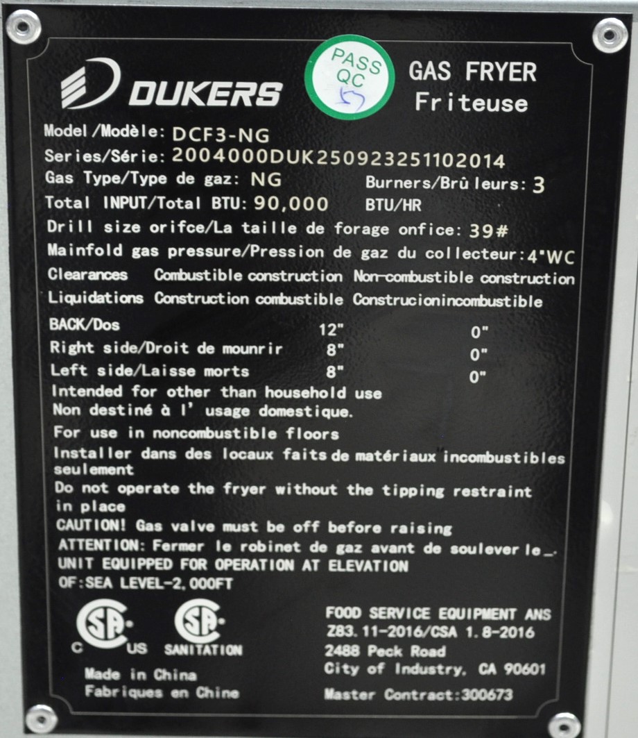 Dukers DCF3-NG - Item 270559