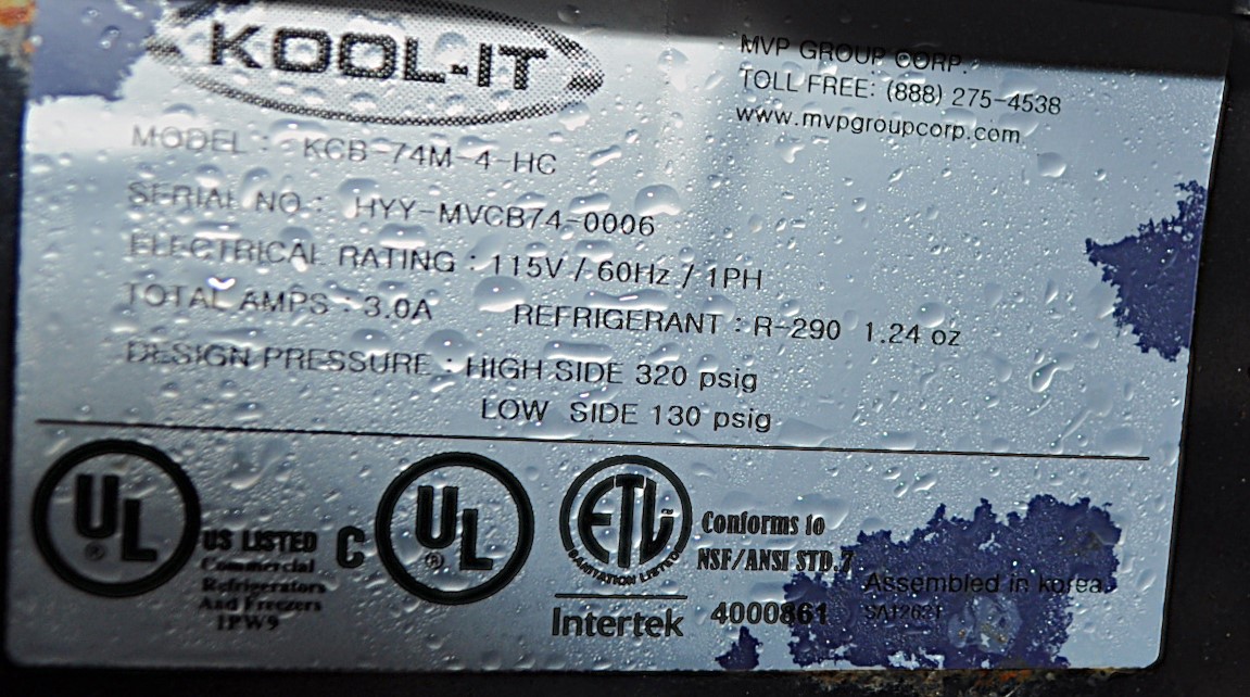 Kool-It KCB 74M - Item 271215