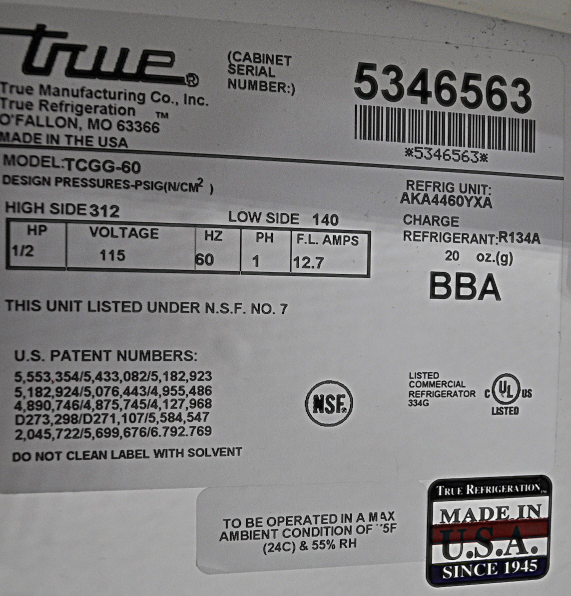 True TCGG 60 - Item 274634