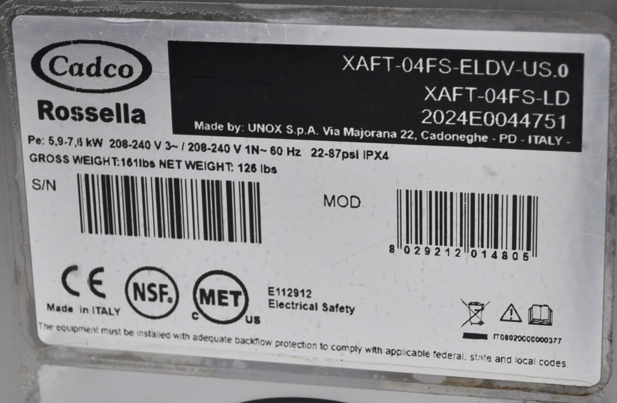 Cadco XAFT 04FS LD - Item 274758