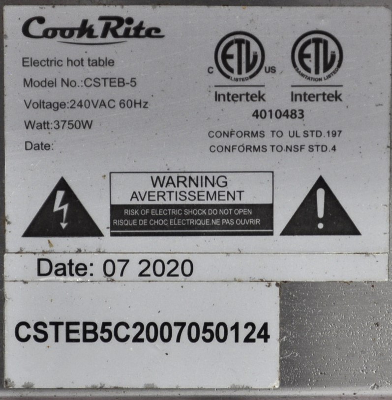 Atosa CSTEB 5 - Item 275146