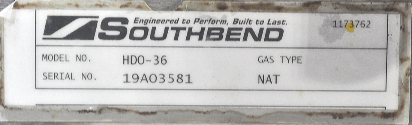 Southbend HDO-36 - Item 275475