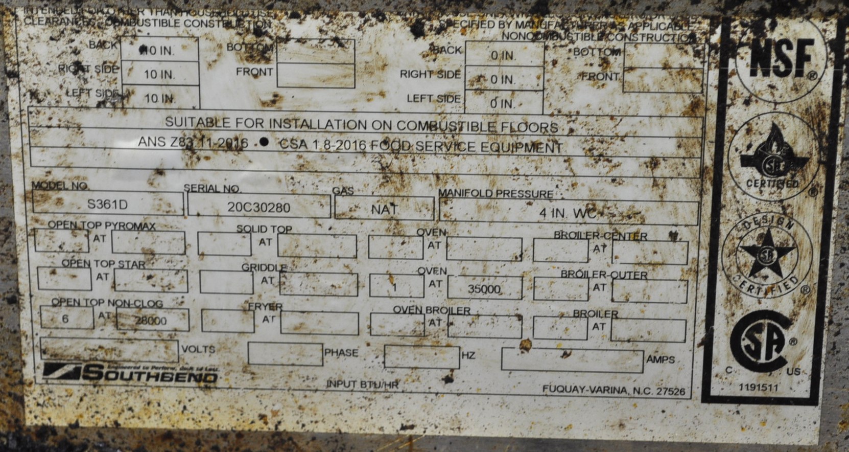 Southbend S36D - Item 275905