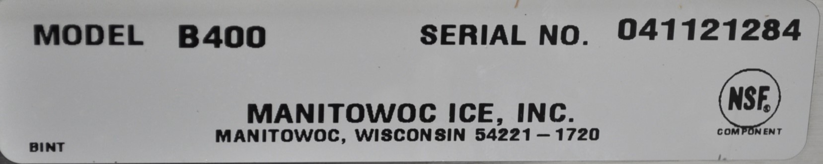 Manitowoc SY0304A - Item 275940