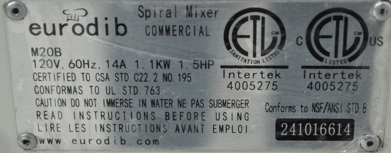 Eurodib M20ETL - Item 277728
