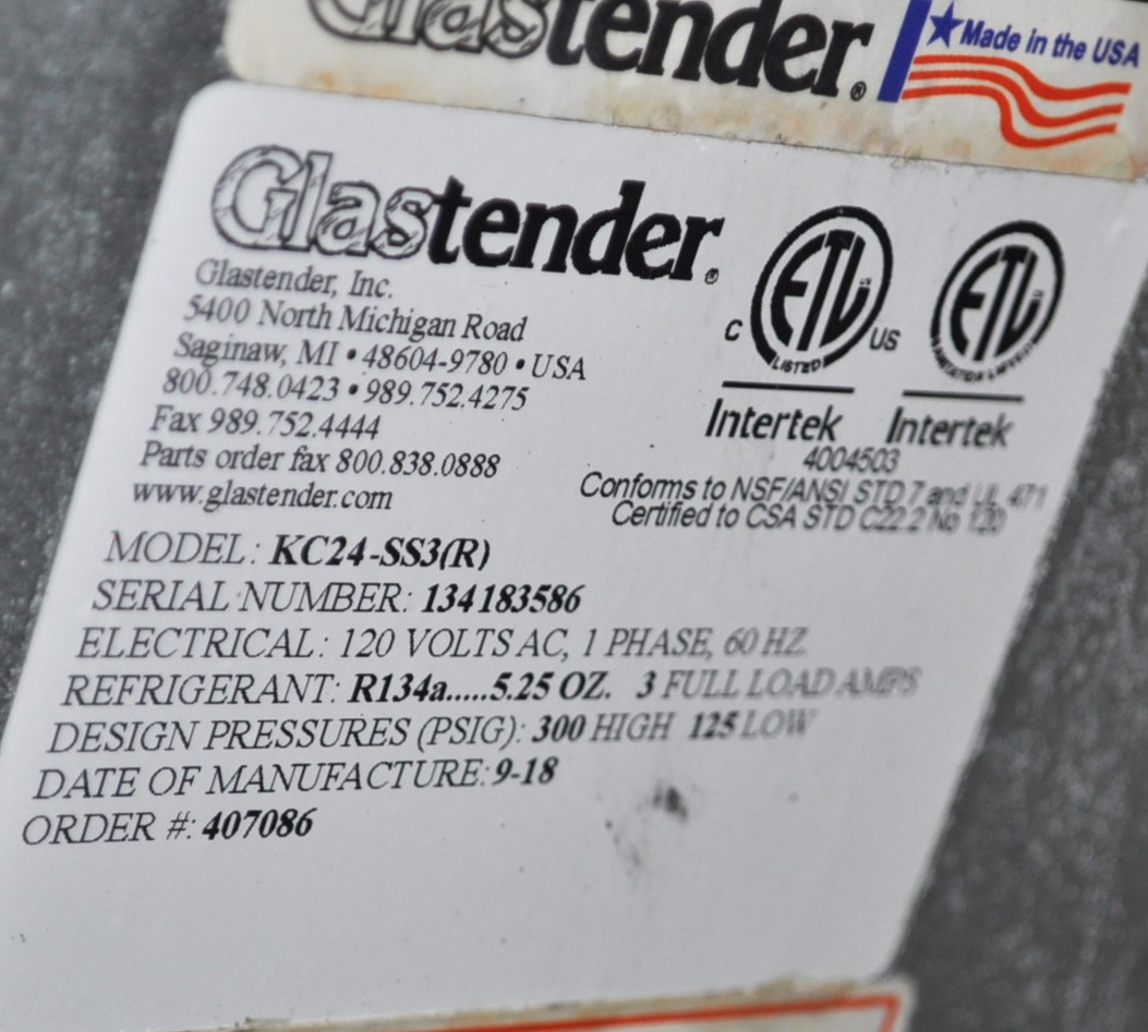 Glastender KC24 SS3 - Item 277860