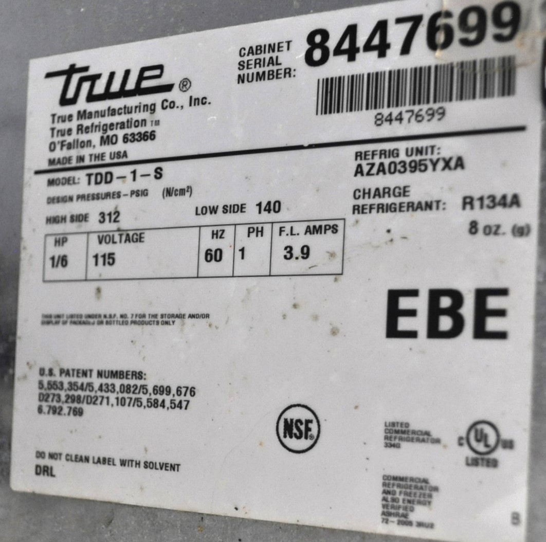True TDD-1-S-HC - Item 277864