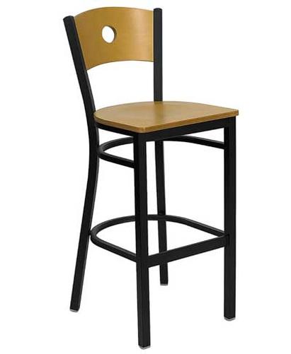 Flash Furniture XU-DG-6F6B-CIR-BAR-NATW-GG - Item 104194