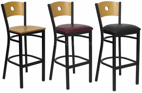 Flash Furniture XU-DG-6F6B-CIR-BAR-NATW-GG - Item 104194