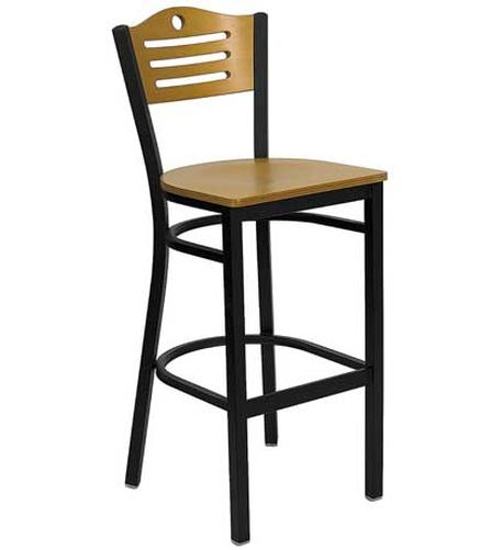 Flash Furniture XU-DG-6H3B-SLAT-BAR-NATW-GG - Item 104195