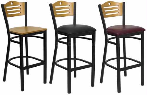 Flash Furniture XU-DG-6H3B-SLAT-BAR-NATW-GG - Item 104195