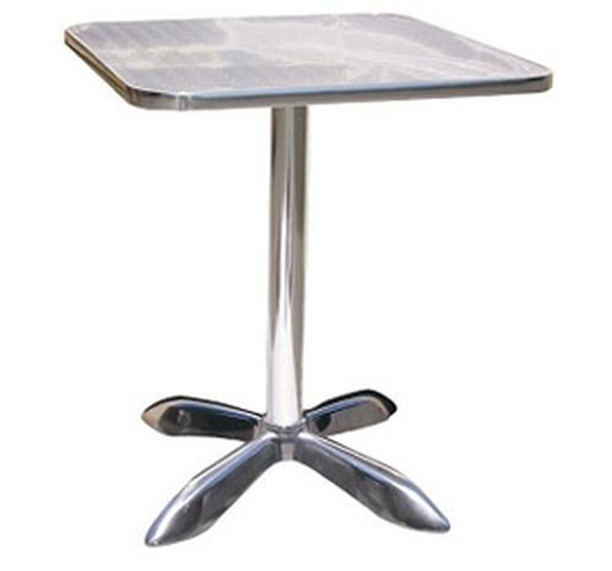 H&D Commercial Seating 760S 23.5in Square Aluminum Restaurant Table