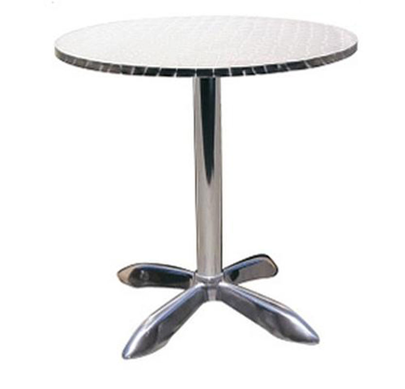 H&D Commercial Seating 760R 23.5in Round Aluminum Restaurant Table