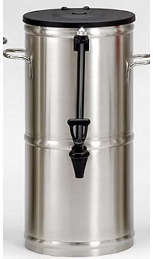 Tea Dispenser, 3 Gallon Round, Stainless Steel, Boswell TD3