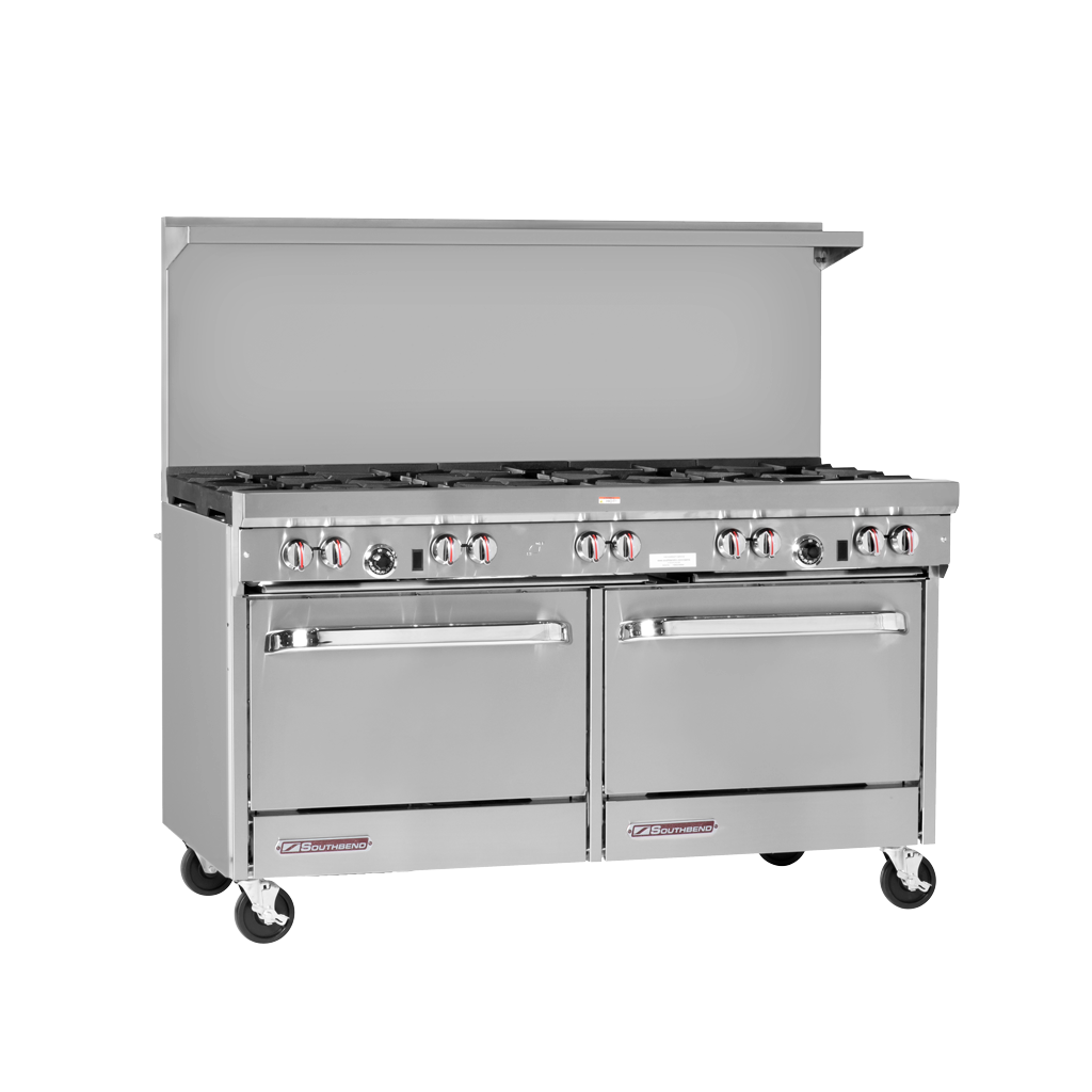 Southbend S60DD SSeries 60" Gas 10Burner Restaurant Range 2 Std Ovens