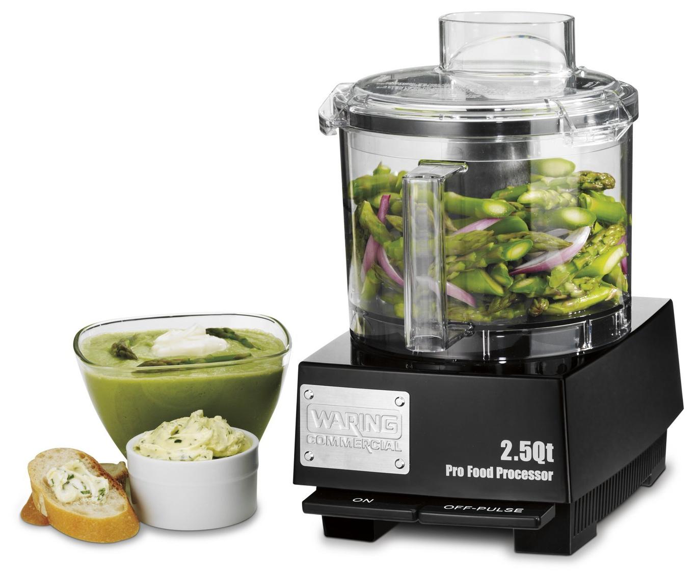 Waring WFP11SW 2.5 Quart Food Processor with S-Blade and Whipping Disc