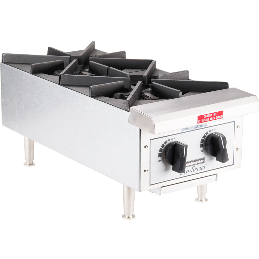 Toastmaster TMHP2 Dual Burner 44 kBTU Gas Countertop Hot Plate