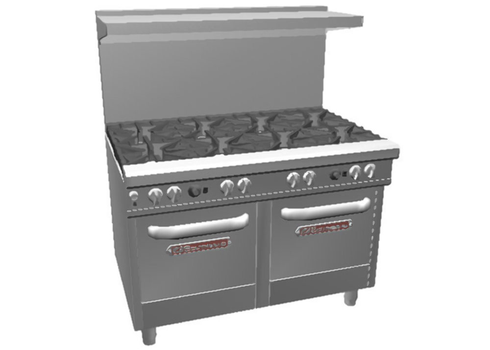 Southbend 4481EE 48" Ultimate Series Range w/ 8 Burners & 2 Space Saver