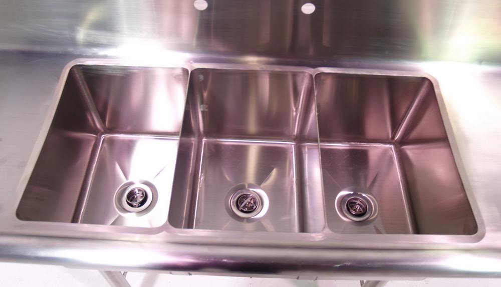 GSW USA SE10143D Liquidation Three Comp Sink 10x14x10, 2 12